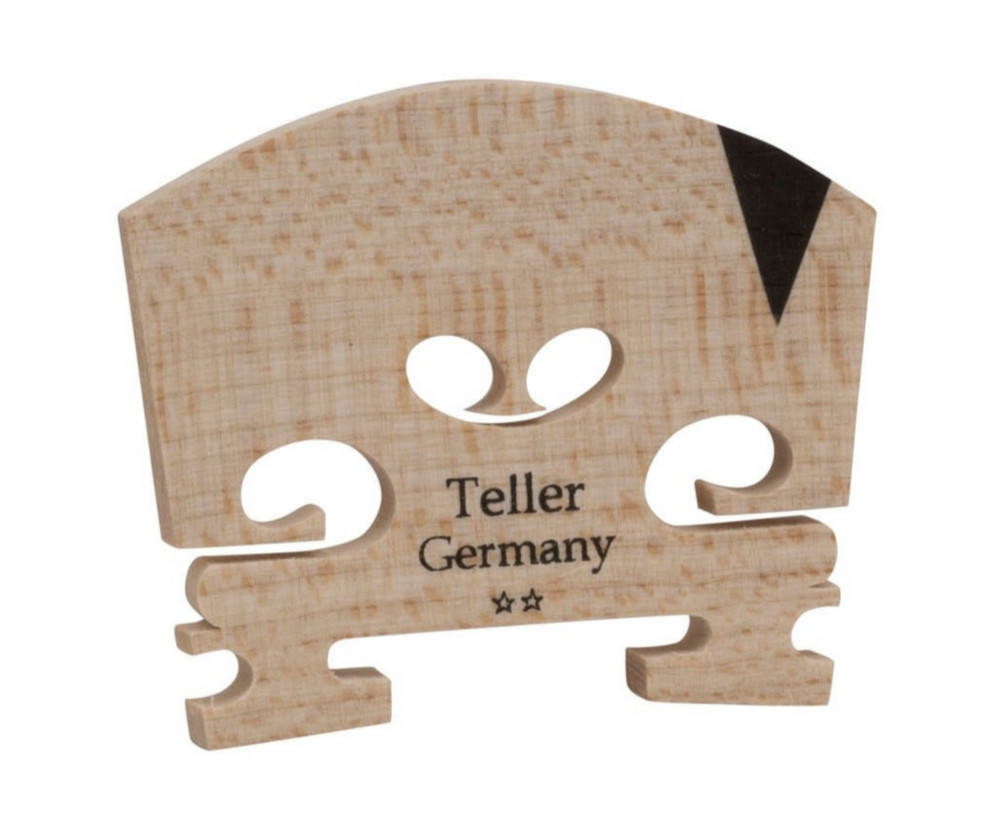 TELLER GOOD QUALITY UNFITTED MAPLE ** VIOLIN 3/4 BRIDGE w/EBONY E-INSERT T-5409