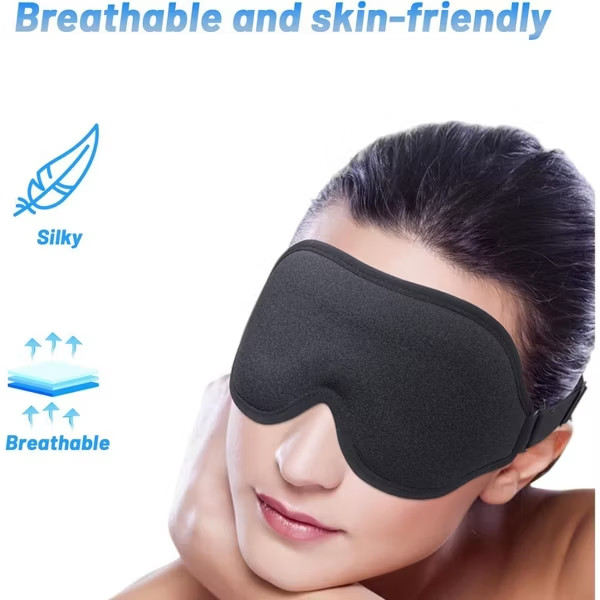 Sleep Eye Mask 3D for Side Sleeper Men Women, Zero Eye Pressure Relax Rest Mask