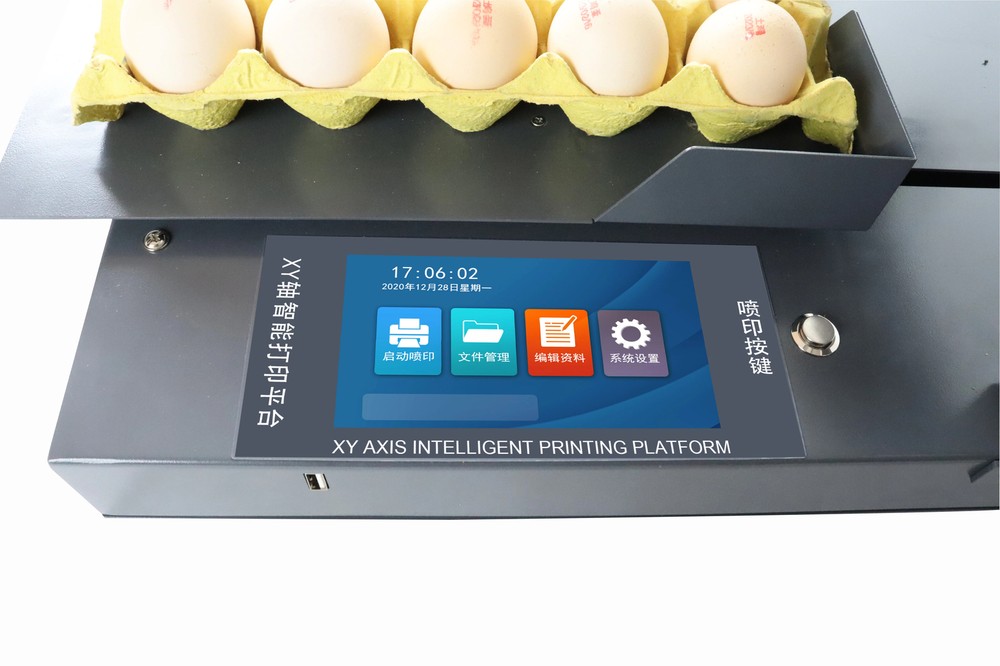 Egg Inkjet Printing Machine High speed and efficient printing number and date