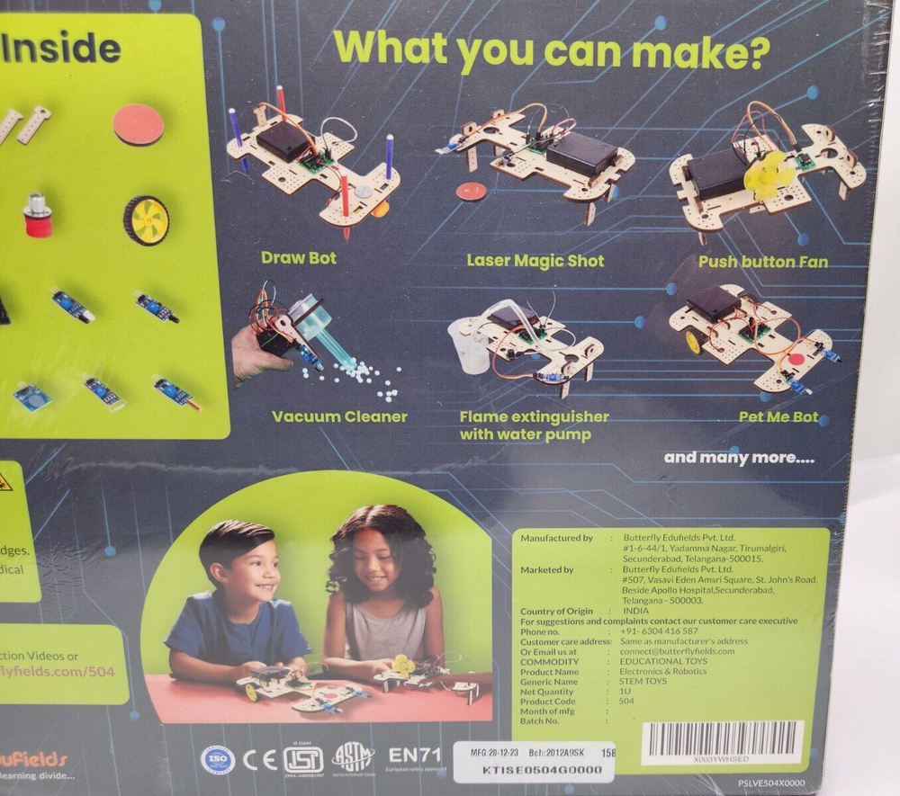 Butterflyedufields 40 In 1 Kit for Age 8+ DIY Robots & Electronics