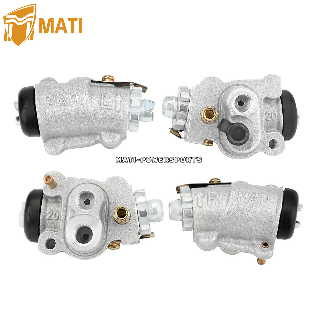 Front Brake Wheel Cylinders w/Shoes Kit for Honda TRX350FE/FM/TE Rancher 2000-03