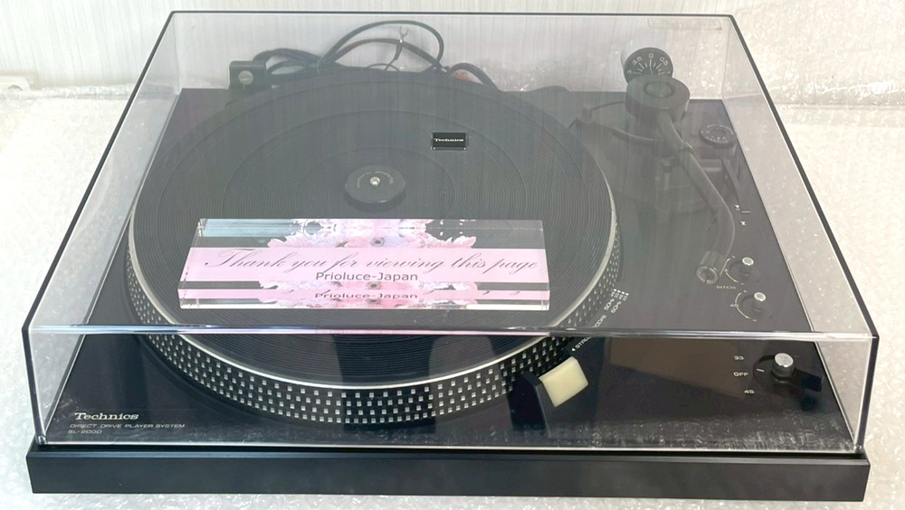 Technics SL-2000 Direct Drive Turntable Record Player Tested Japan
