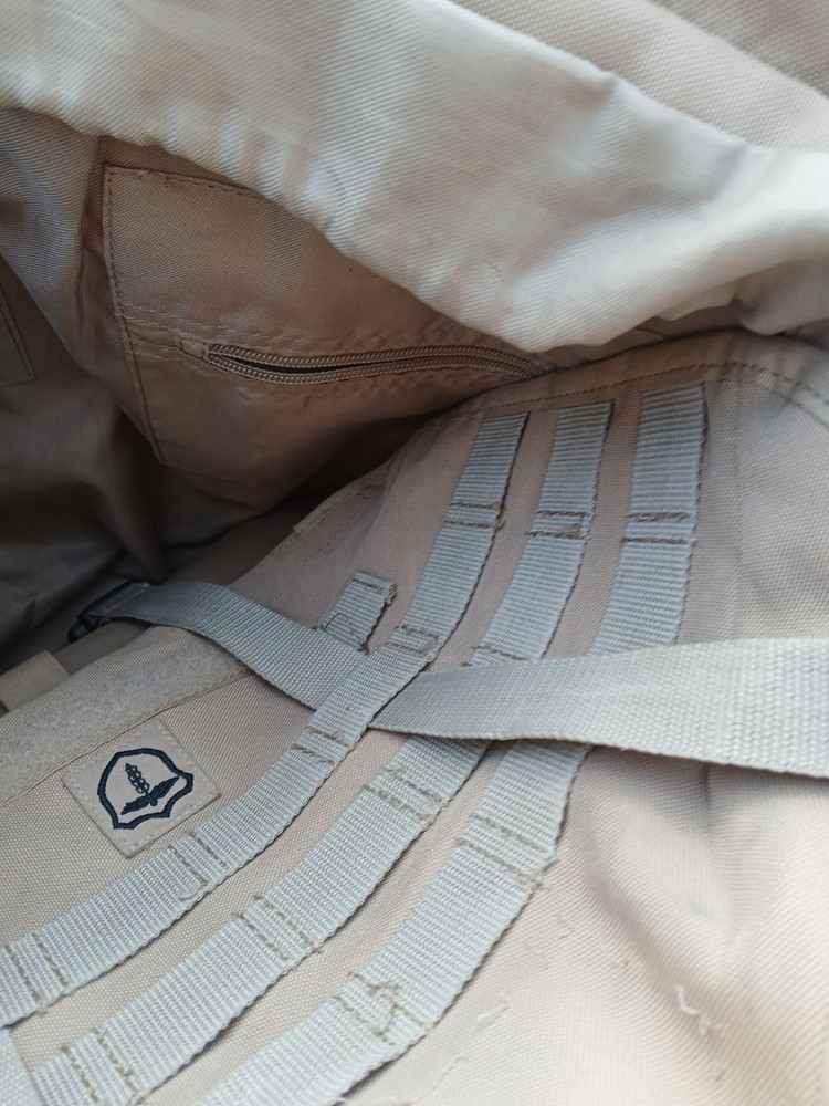 Tan Military Surplus Backpack Militaria Multiple Pockets Webbing