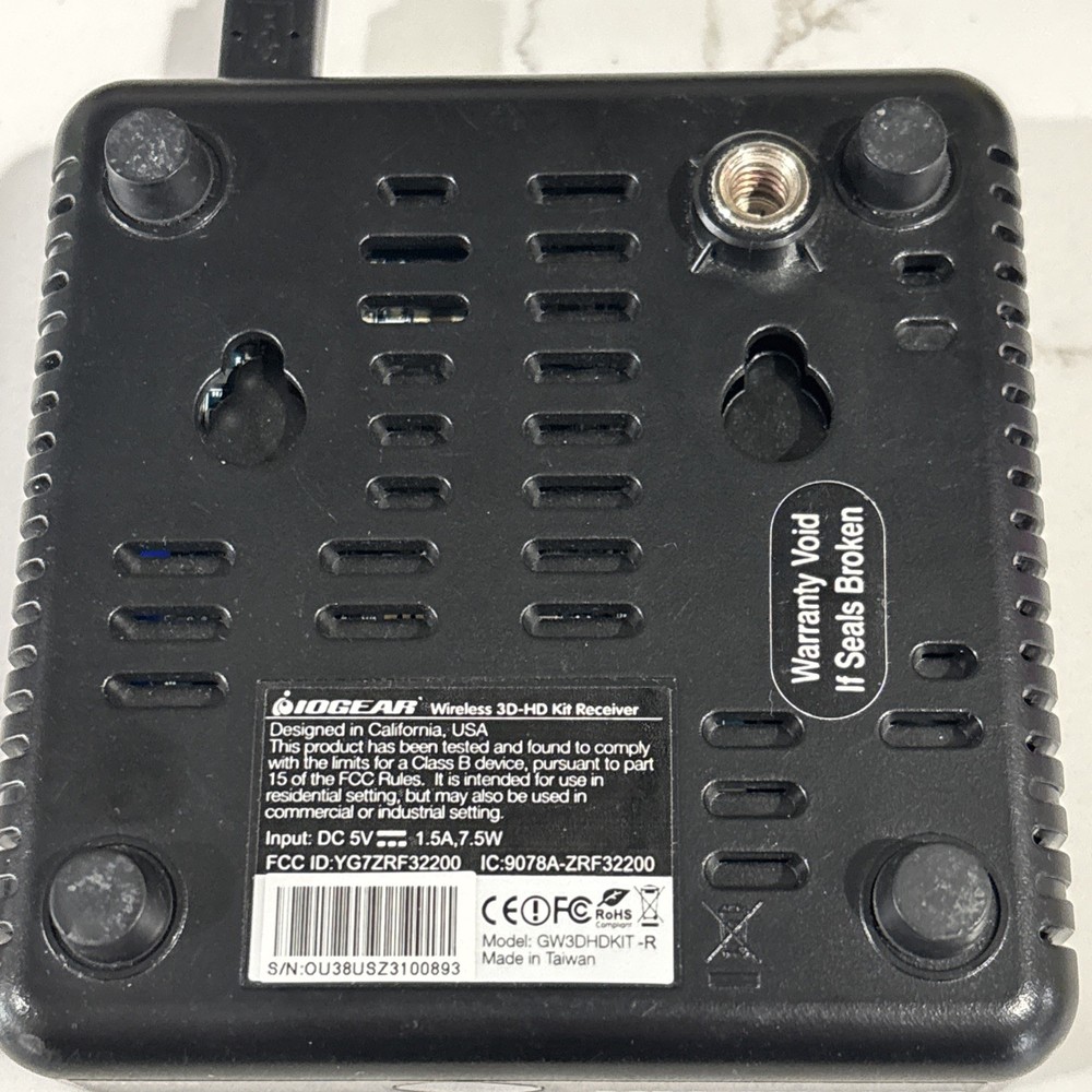 IOGEAR wireless 3d-hd kit Receiver Only With USB Cable