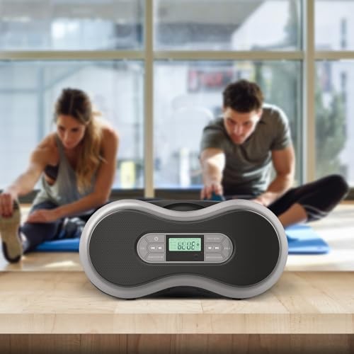 Core Innovations Portable Bluetooth CD Boombox with Digital FM Medium, Gray