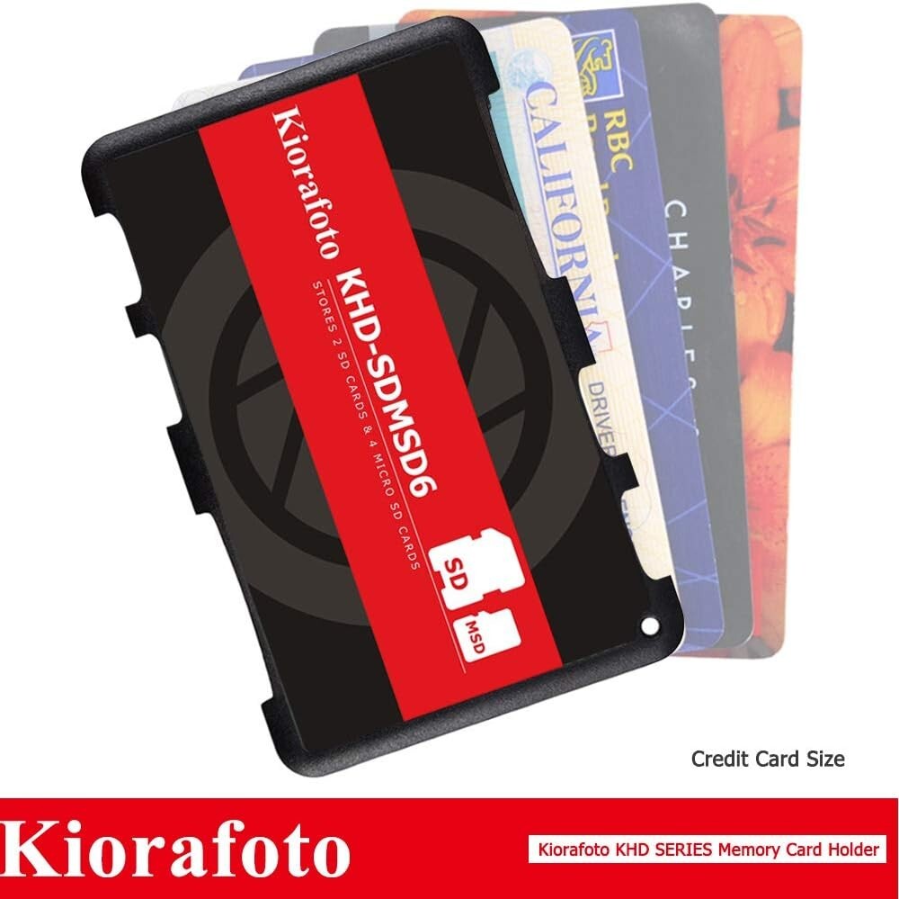 Protective Slim Memory Card Case for 4 SD + 2 TF Cards - Lightweight Design