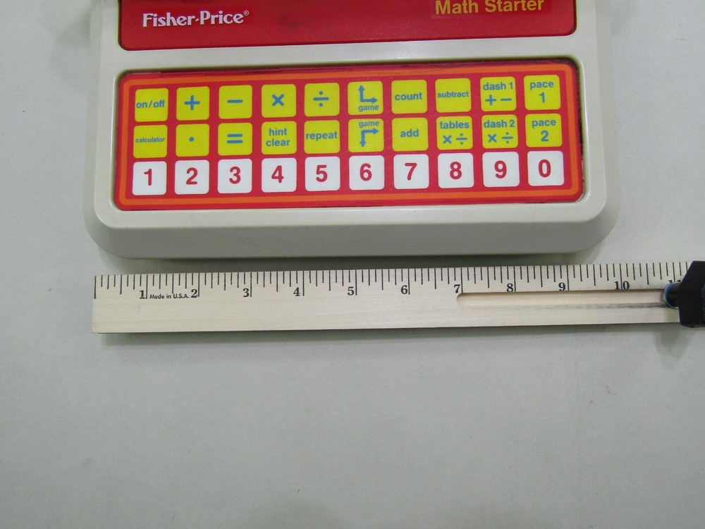 VTG Fisher Price Math Starter Interactive Educational Learning Retro Toy Read
