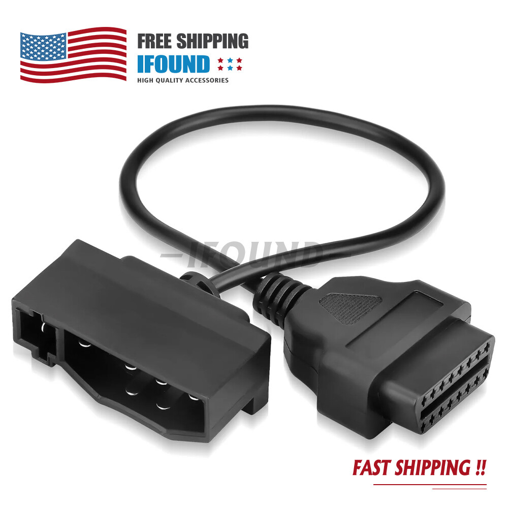 For Ford 7 pin OBD1 to OBD2 Adapter Code Reader Scanner Check Engine Repair Tool