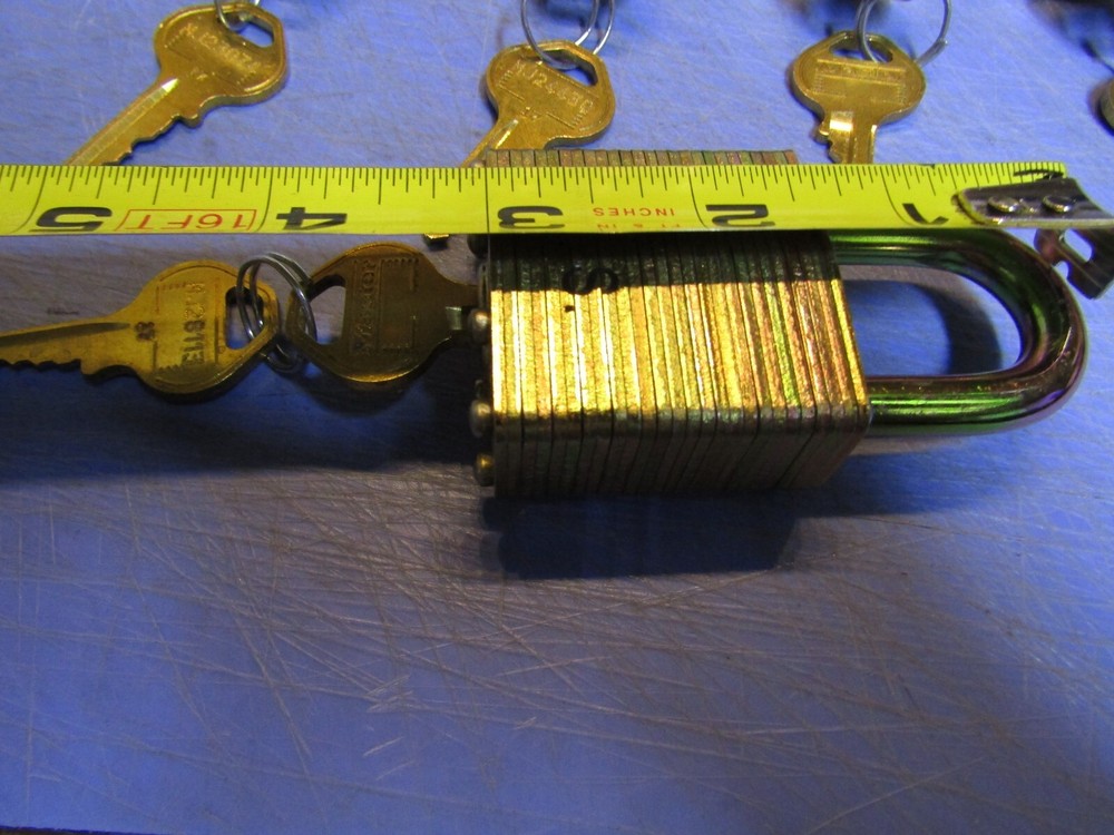 5– Master Lock DG Padlock, US Keyed Different Hardened, Key retained when opened