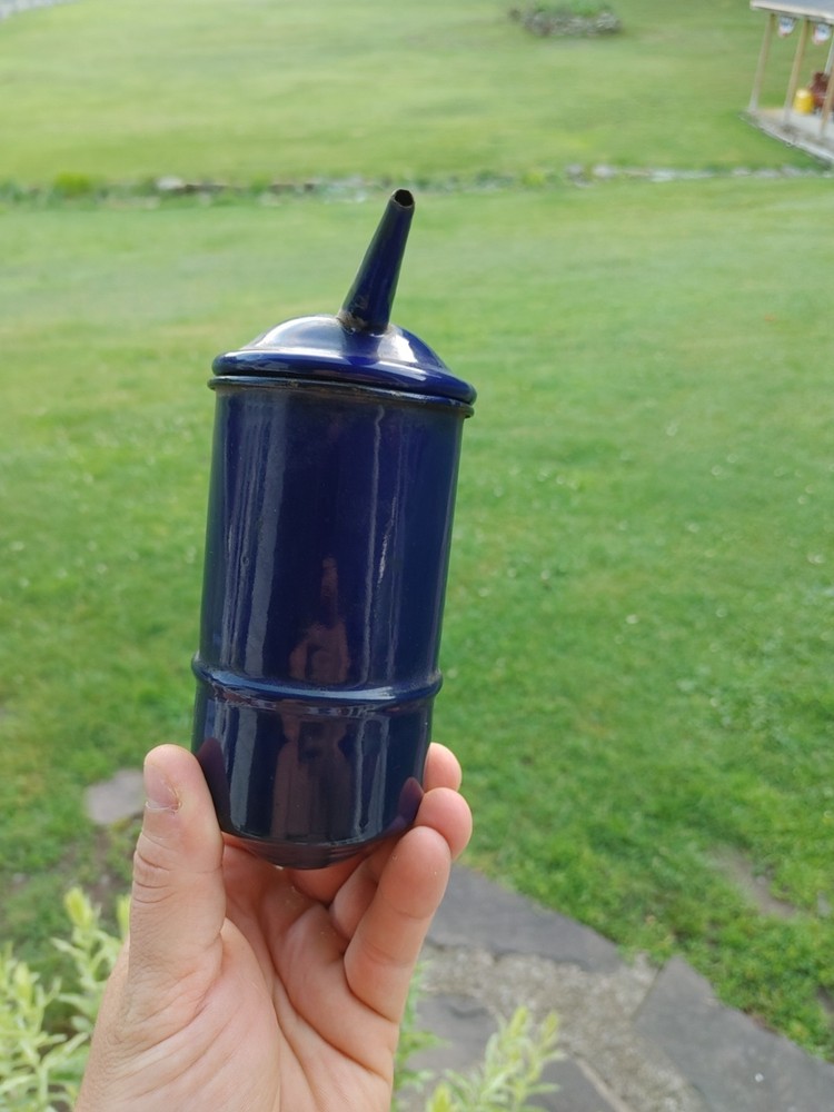 Antique Cobalt Blue Coal Mining Vaporizer