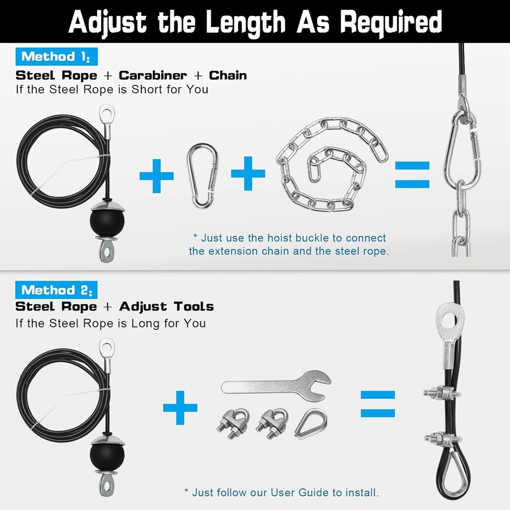 Weight Cable Pulley System for Home Gym LAT Pull Down Attachments