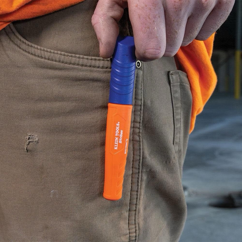 Klein Tools 861923 Skribes™ Chisel Tip Permanent Markers, Multi-Color, 3-Pack