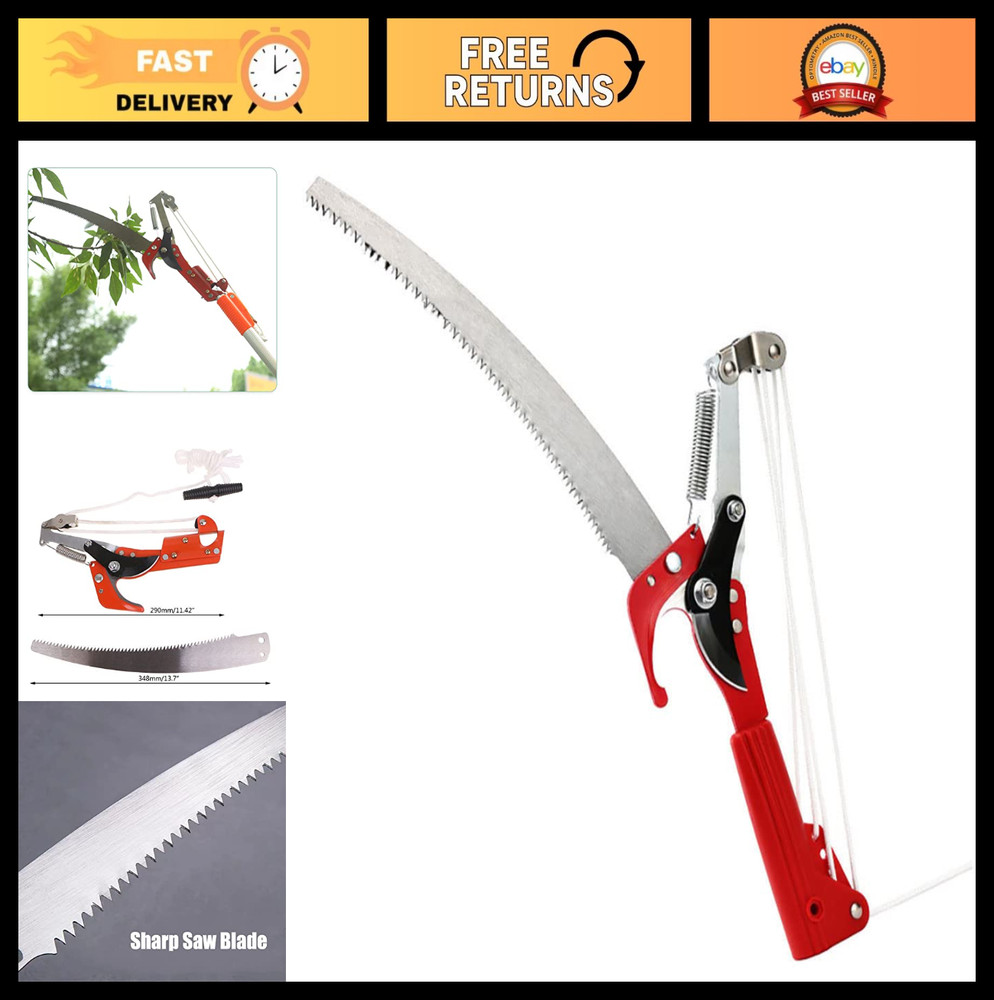 Extendable Pole Saw Pruner Head - Tree Trimming & Branch Cutting Tool