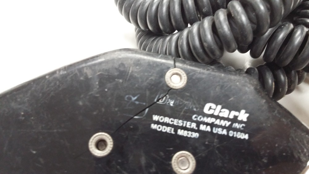 David Clark M8330 Handheld Microphone Assy attached to C8301