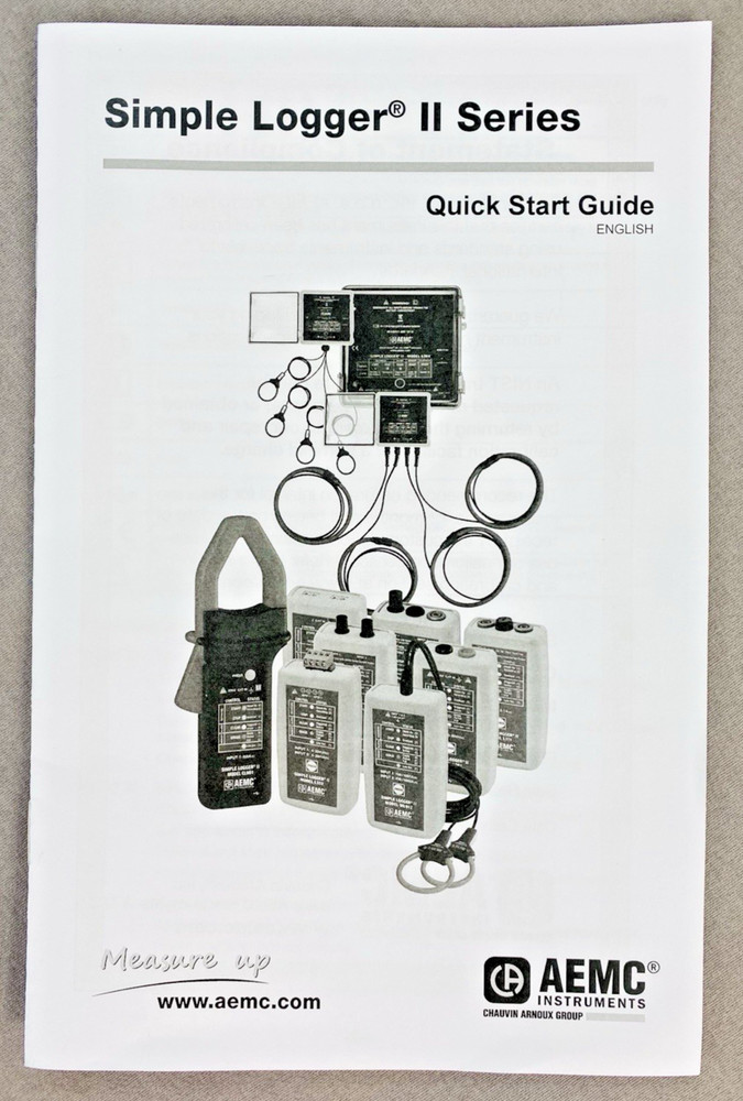AEMC Instruments L562 - 2-Channel Voltage and Current Simple Logger II.