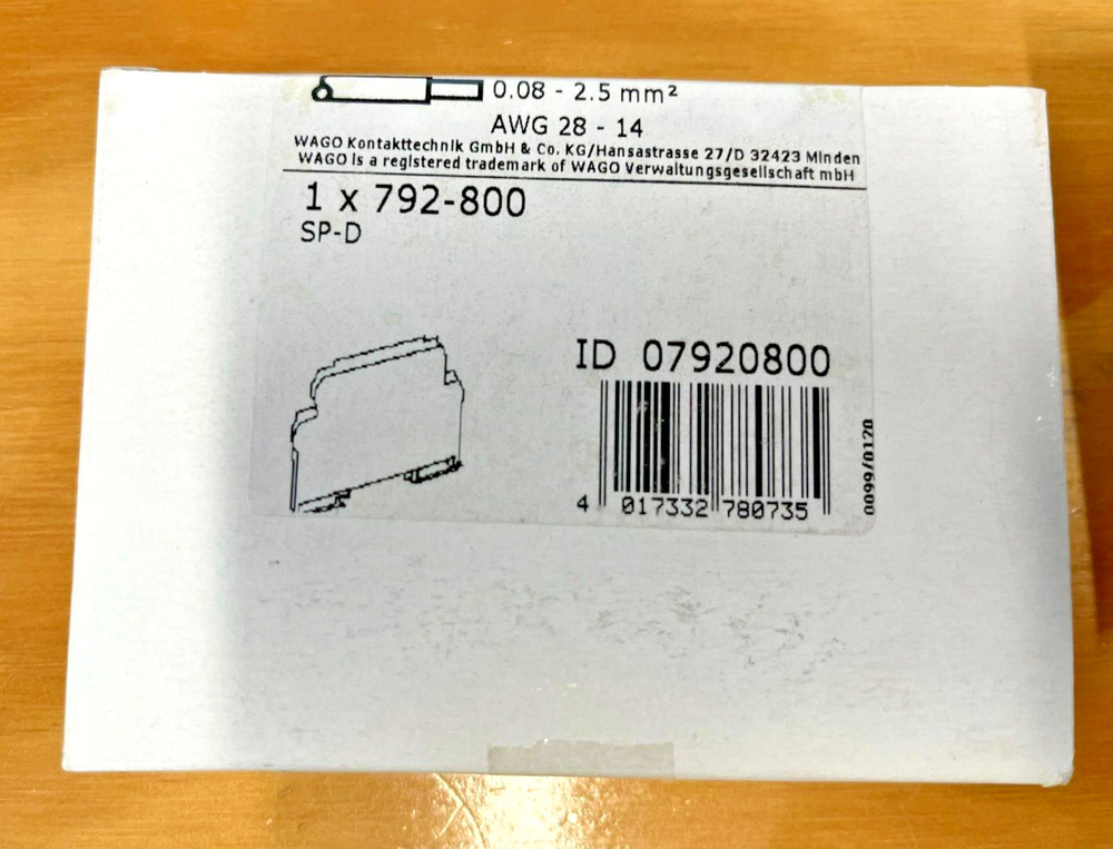 Wago Protect 792-800 Surge suppression module Controller Transmitter Transducer