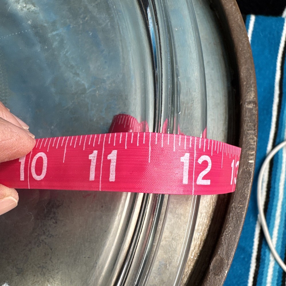 Pyrex/Corning Ware Replacement Glass Lid 12 1/4"