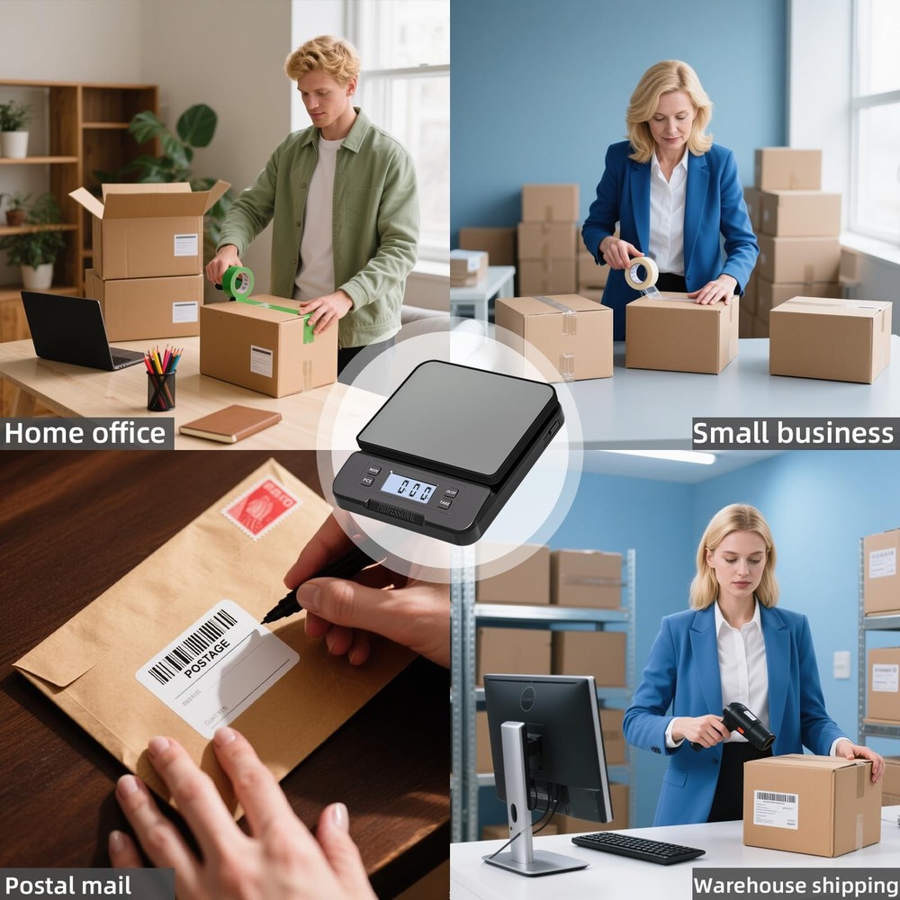 Shipping Scale 66lb Capacity, High Precision Digital Postal Scale with Large ...