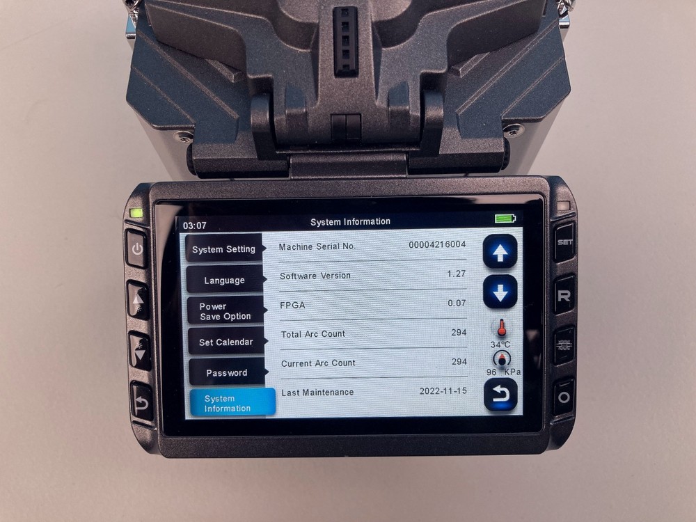 FiberFox 6S+ Core Alignment Splicer, Slightly Used, Total Arcs: 294