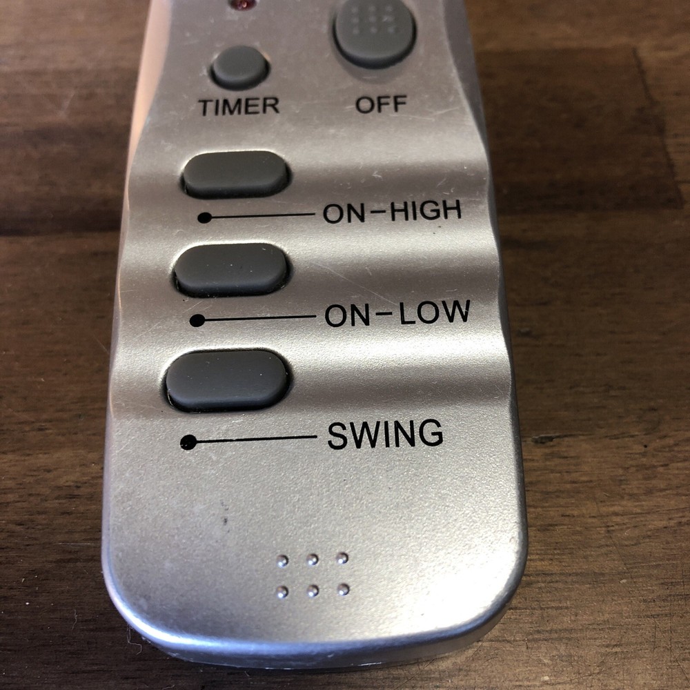 LASKO Oscillating Fan Remote Control Timer Silver