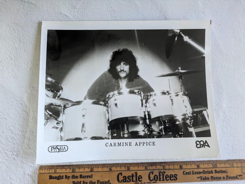 Carmine Appice Promotional Press Kit with 8x10 Photo Pasha Records 1981