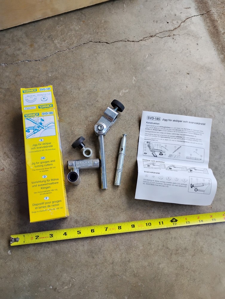 TORMEK SVD-185 Jig For Gouges And Turning Cutters– Woodturning Gouge Sharpening
