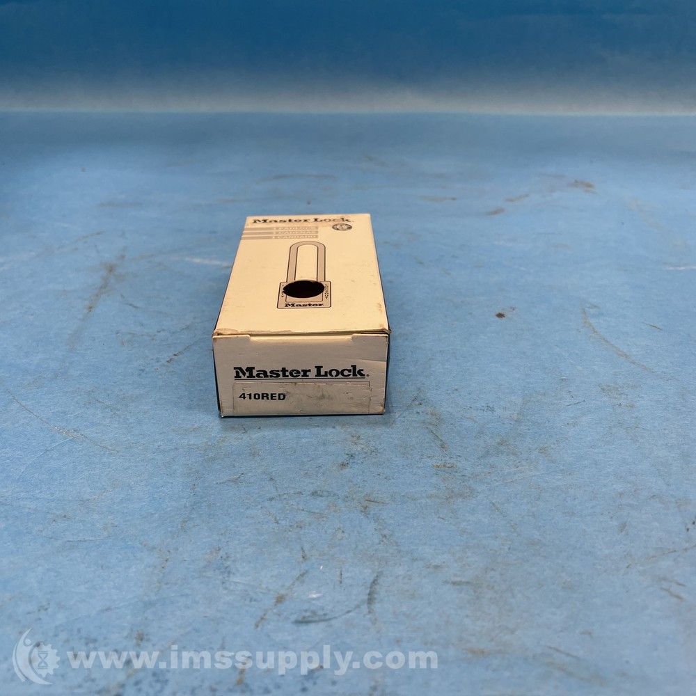 Master Lock 410RED Red Safety Padlock FNOB