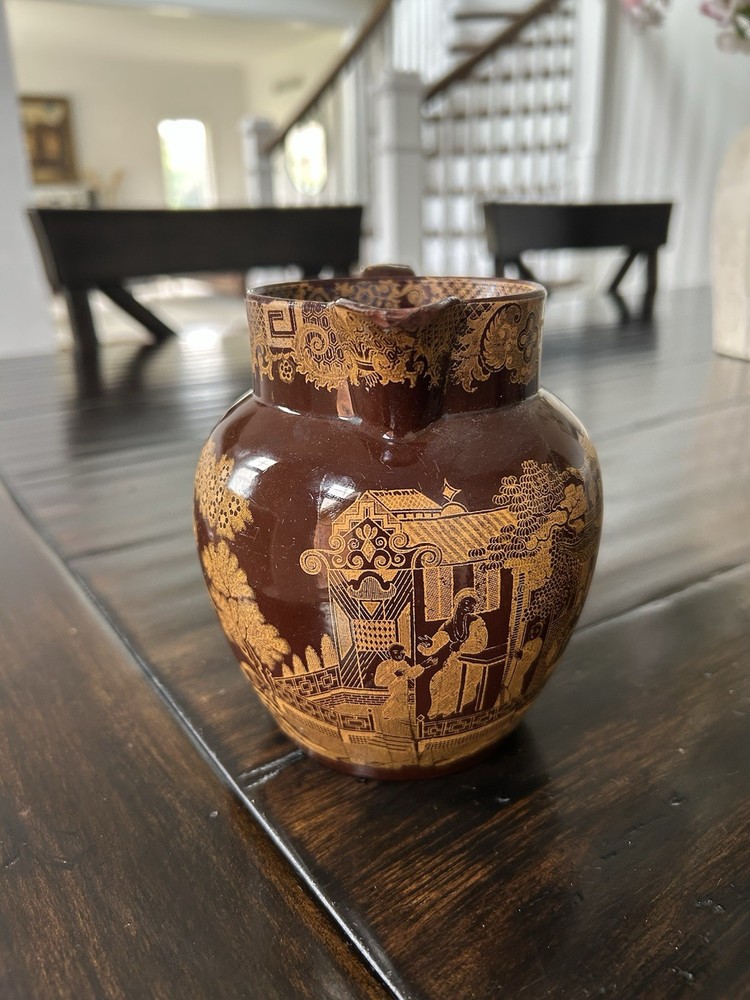 Yellow Printed Brownware YBP Jug