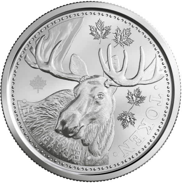 MOOSE L'ORIGNAL Security Test Token Royal Canadian Mint 2018 ResearchDevelopment