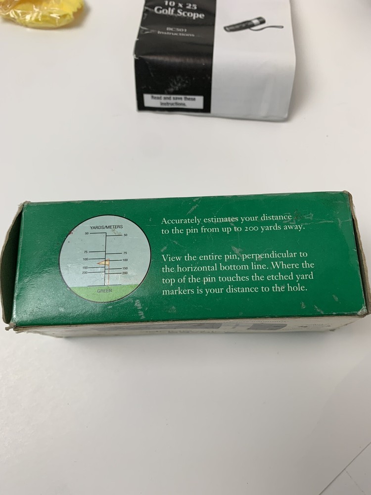 Sharper Image 10x25mm Golf Rangefinder Scope