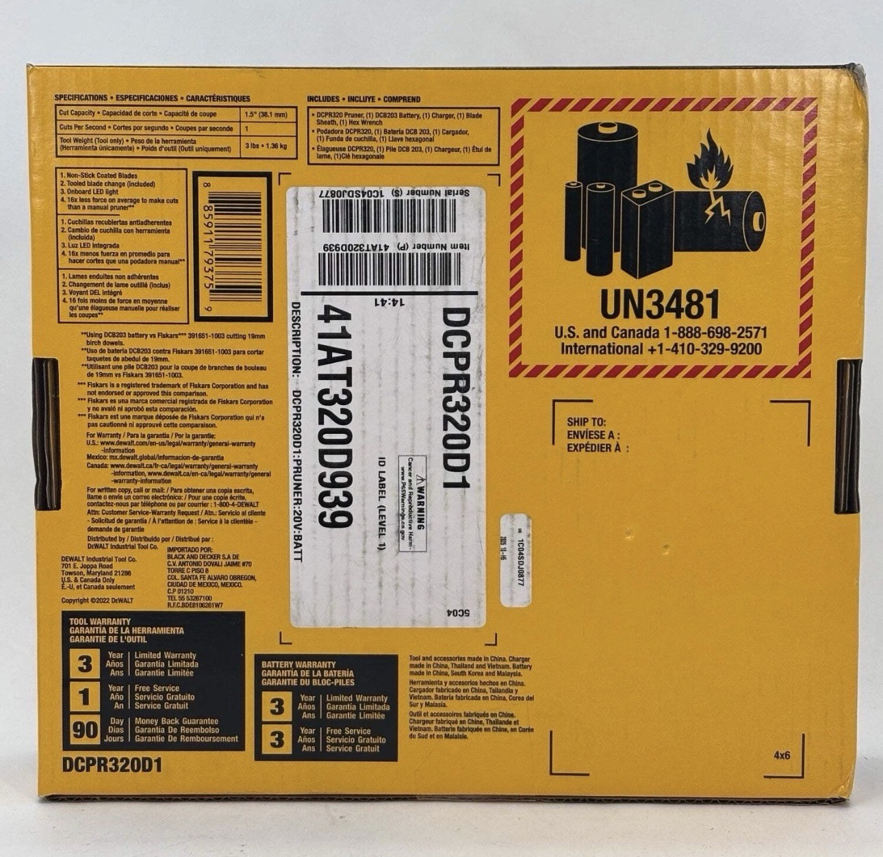 DeWALT 20V MAX Cordless Multi Use Pruner Kit W/ Battery & Charger DCPR320D1 New