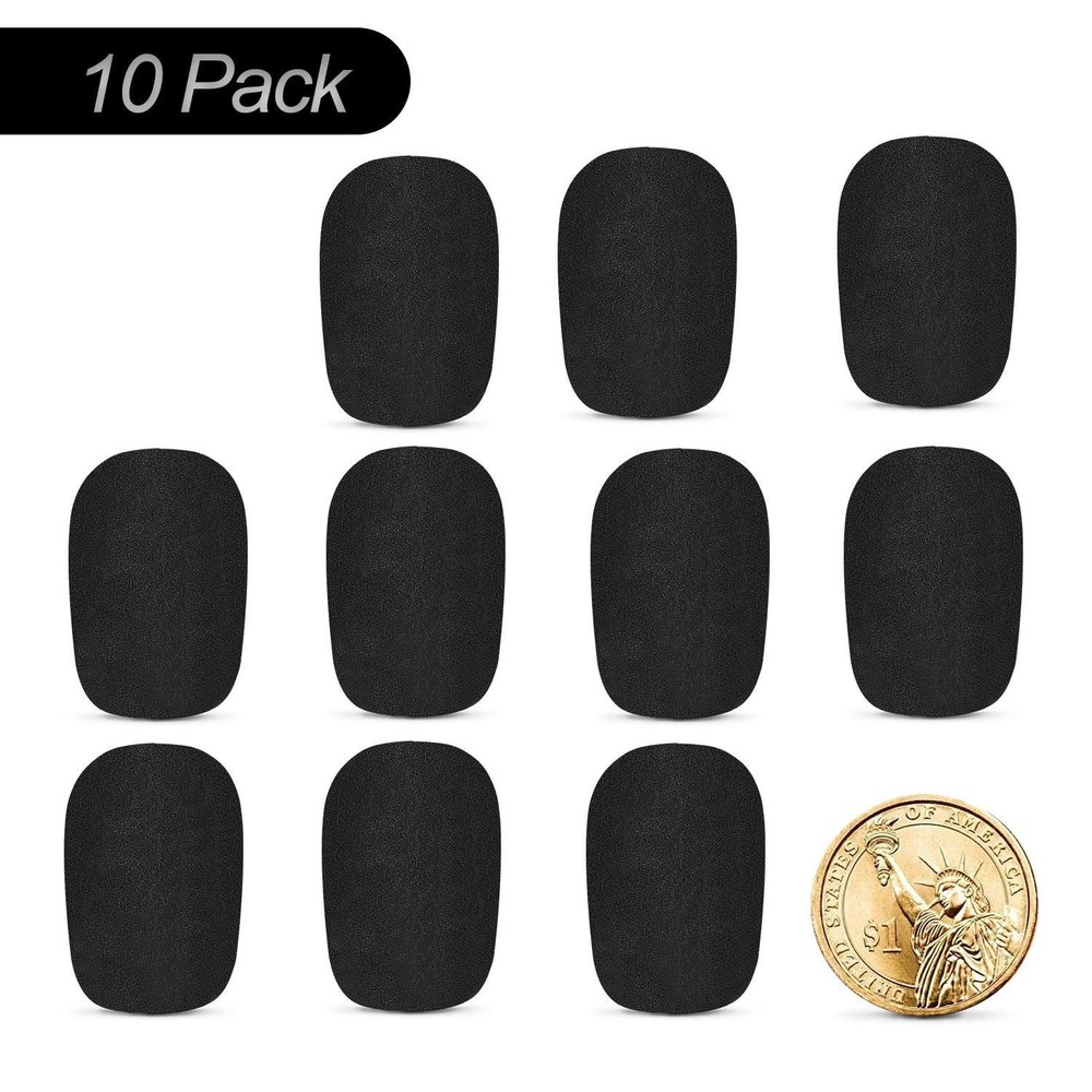 10 Pack Lapel Microphone Windscreen Headset Windscreen Mic Foam Covers