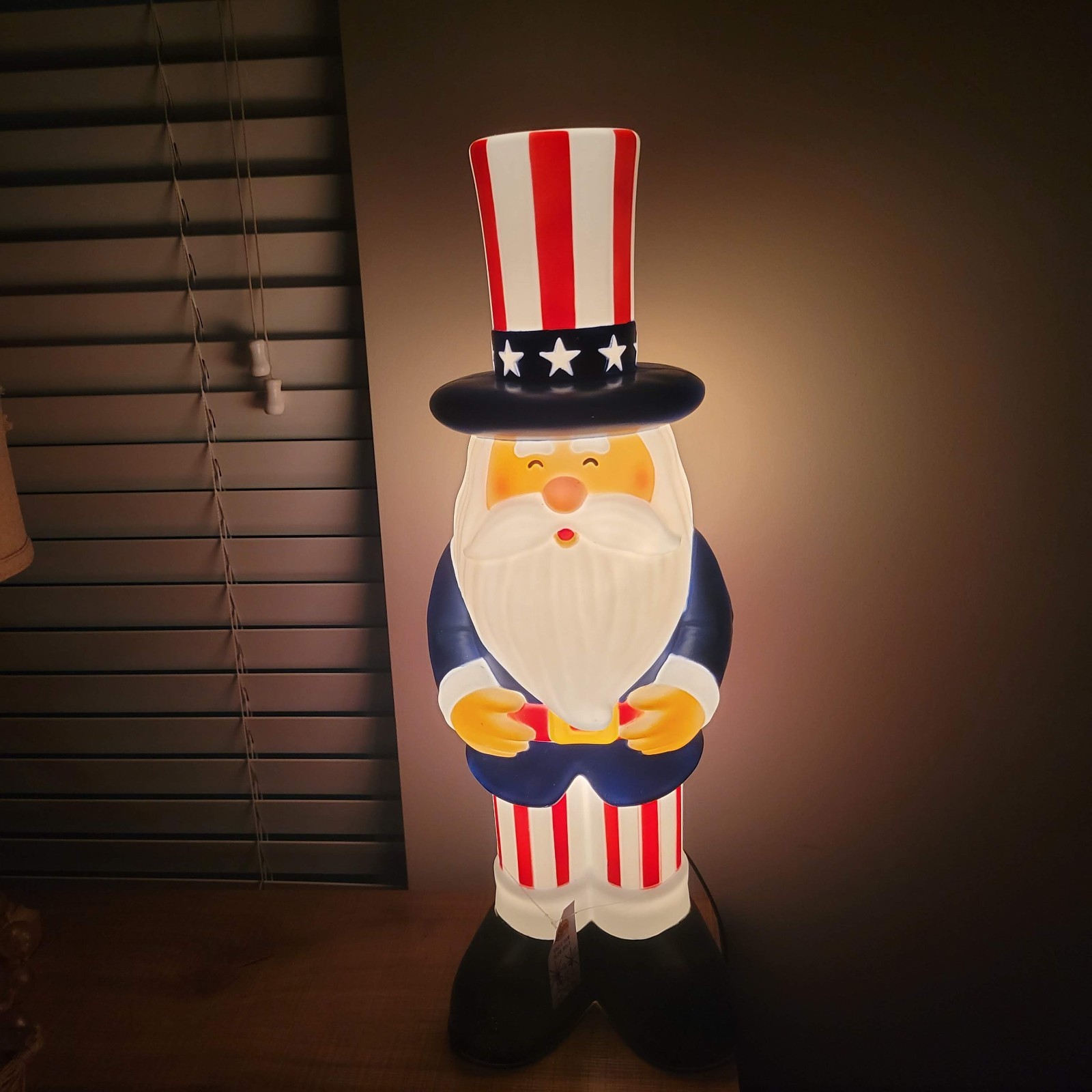 Cracker Barrel 26" Patriotic Uncle Sam Blow Mold USA July 4th Decor NEW with Tag