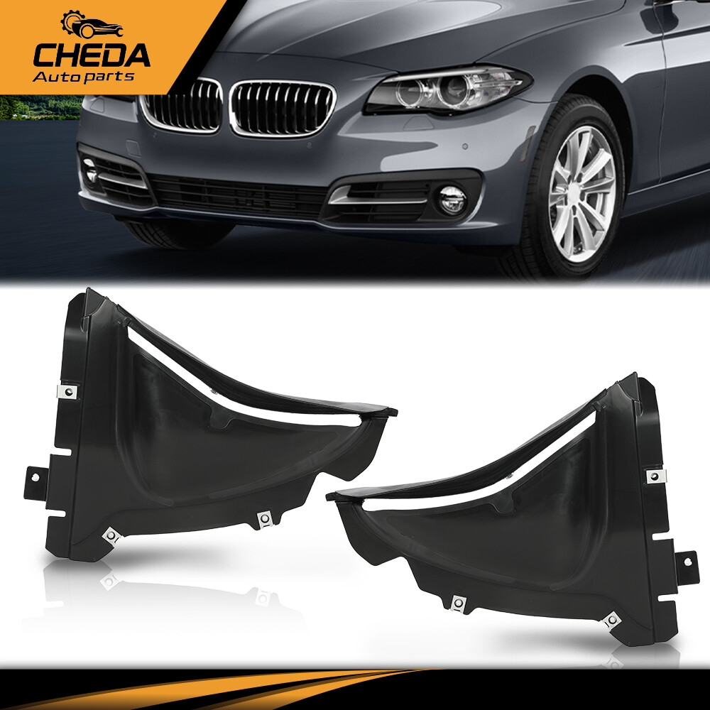 Front Engine Splash Shield Set Left & Right Plastic For 2011-2016 BMW 5-Series