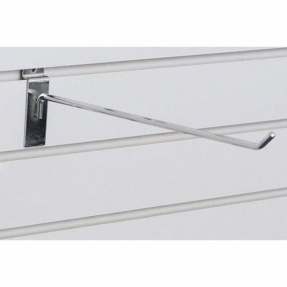 12" Chrome Slatwall Display Hooks
