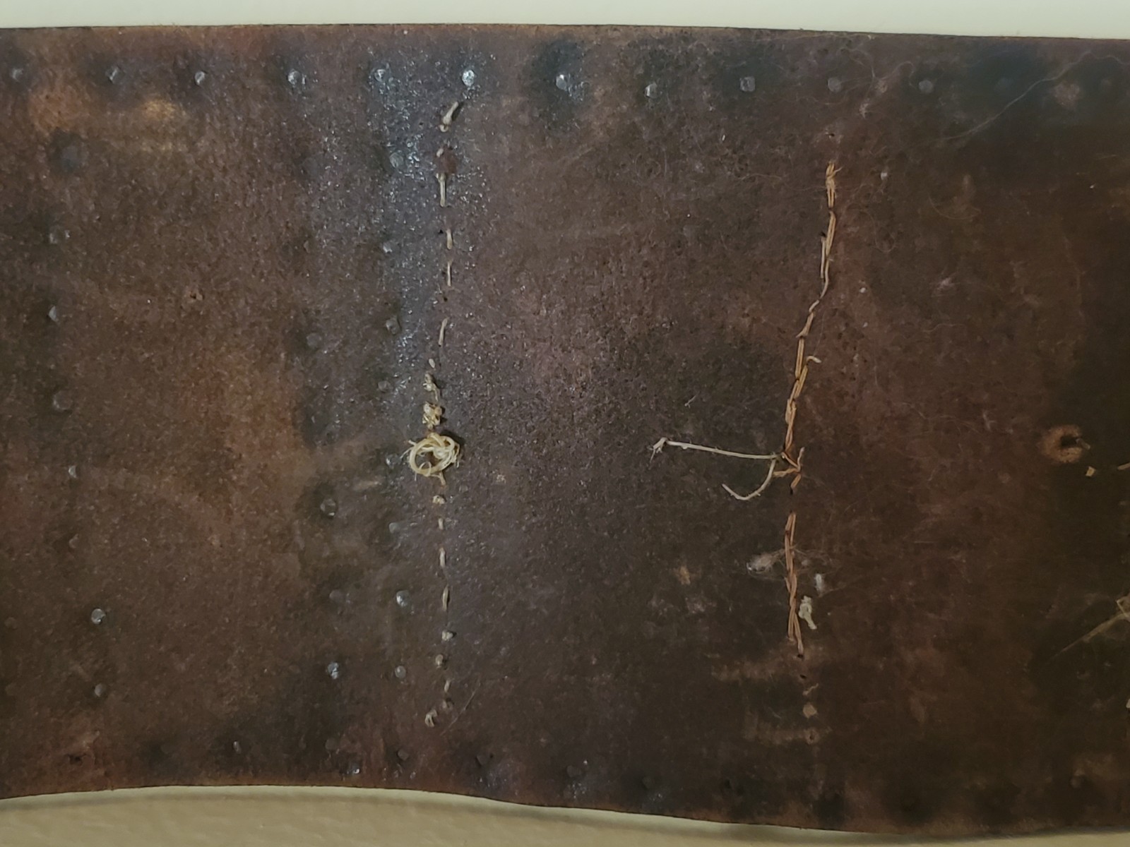 Antique OLD Native American Indian beaded warrior tacked belt Nez Perce 19th c.