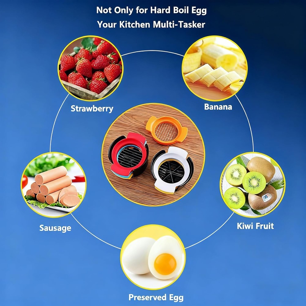 Egg Slicer Cutter Multi-functional Hard Boiled Egg Wedger