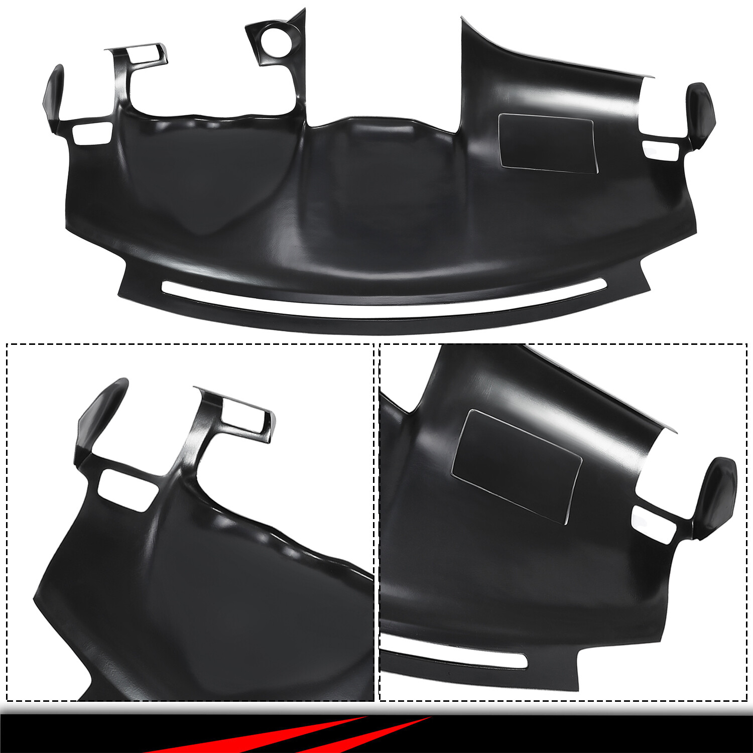 Black Dash Cover Dashboard Overlay Cap For 2004-2009 Lexus RX350 RX400H RX330