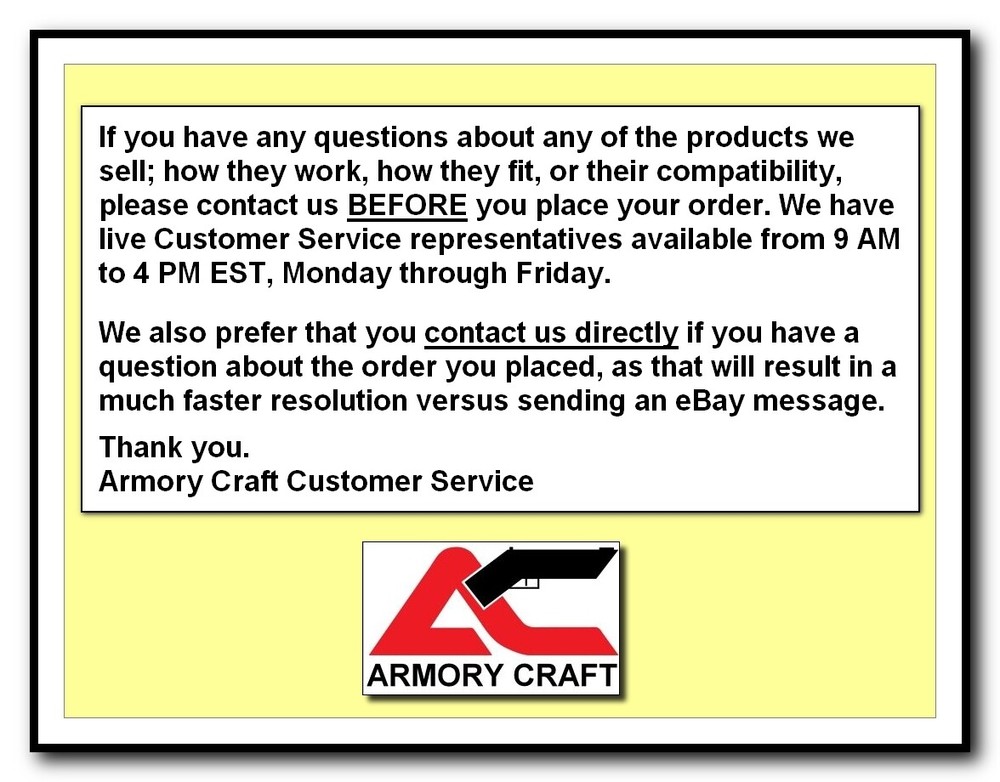 Armory Craft - Sig Sauer P320 Action / Trigger Pull Reduction Spring Tuning Kit