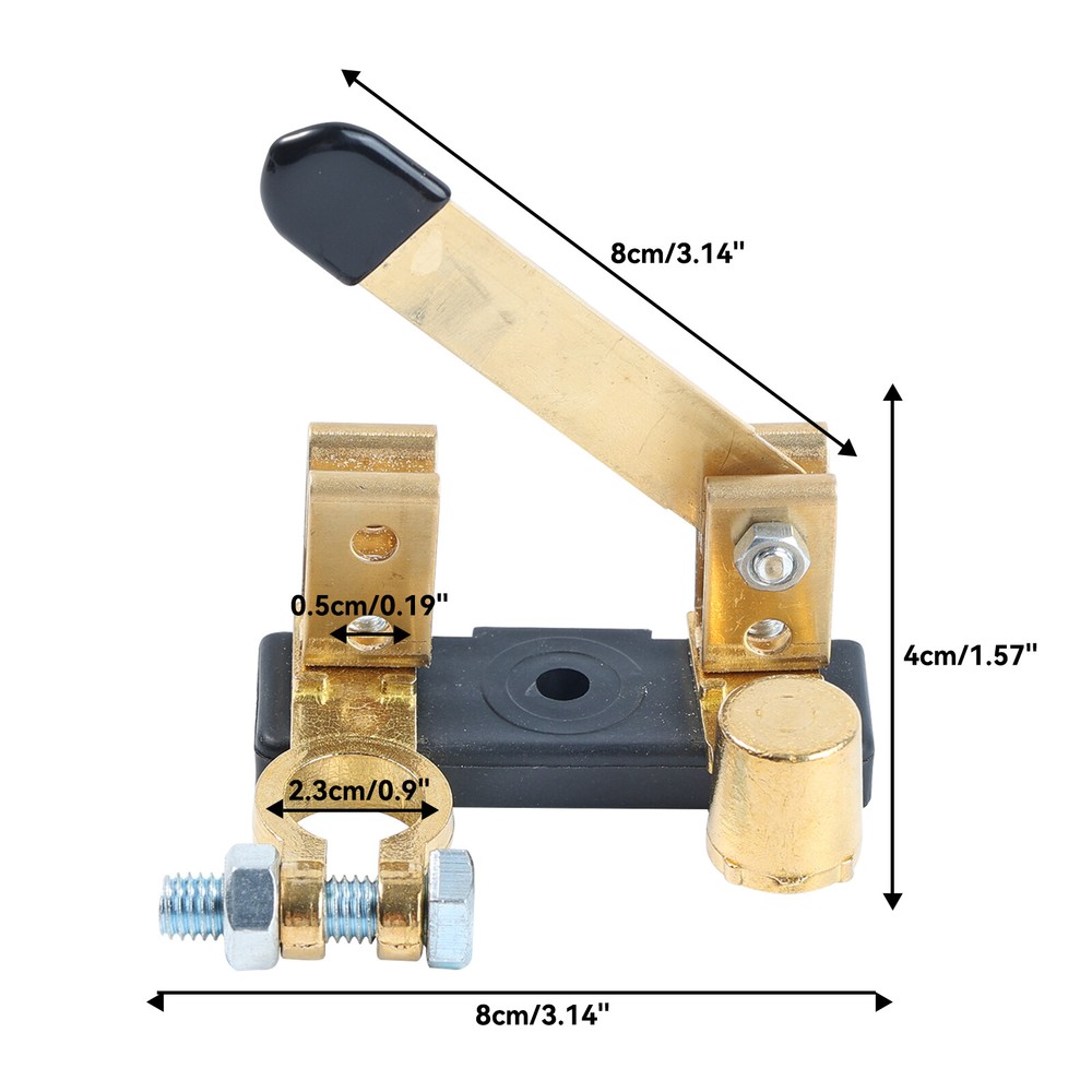 Top Post Knife Blade Master Switch 12V / 24V Battery Disconnect Switch Isolator.