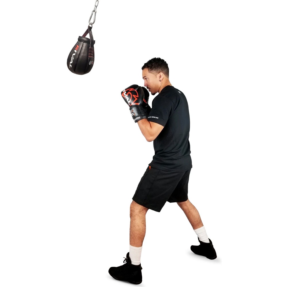 Rival Boxing Training 6" x 9" Maize Ball - Black