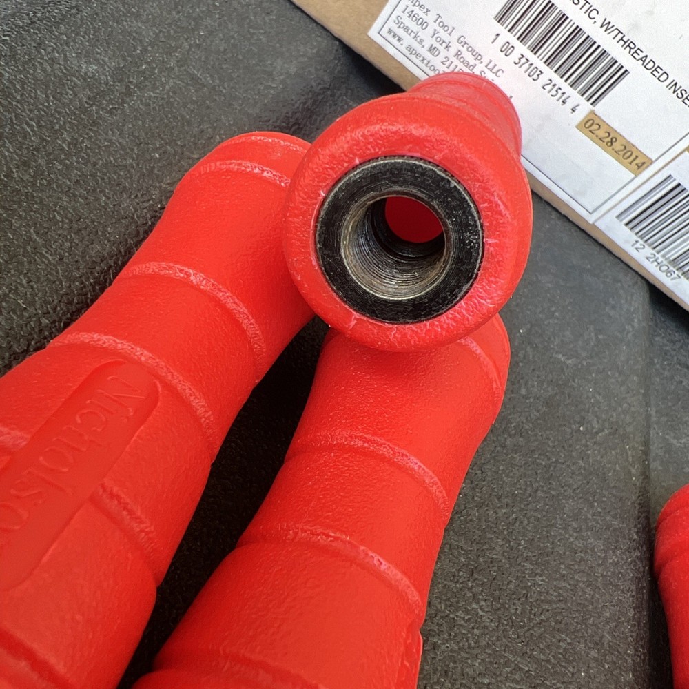 Nicholson 21514 HANDLEPH6RED PLASTICW/THREADED INSERT