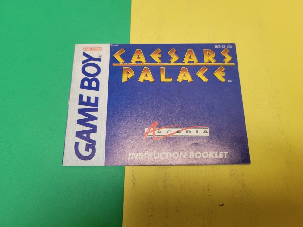 Caesar's Palace  |  Game Boy  |  Manual Only