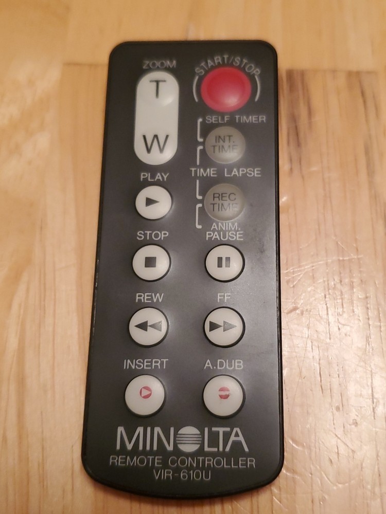 MINOLTA VIR-610U Remote Control TESTED & FULLY FUNCTIONING