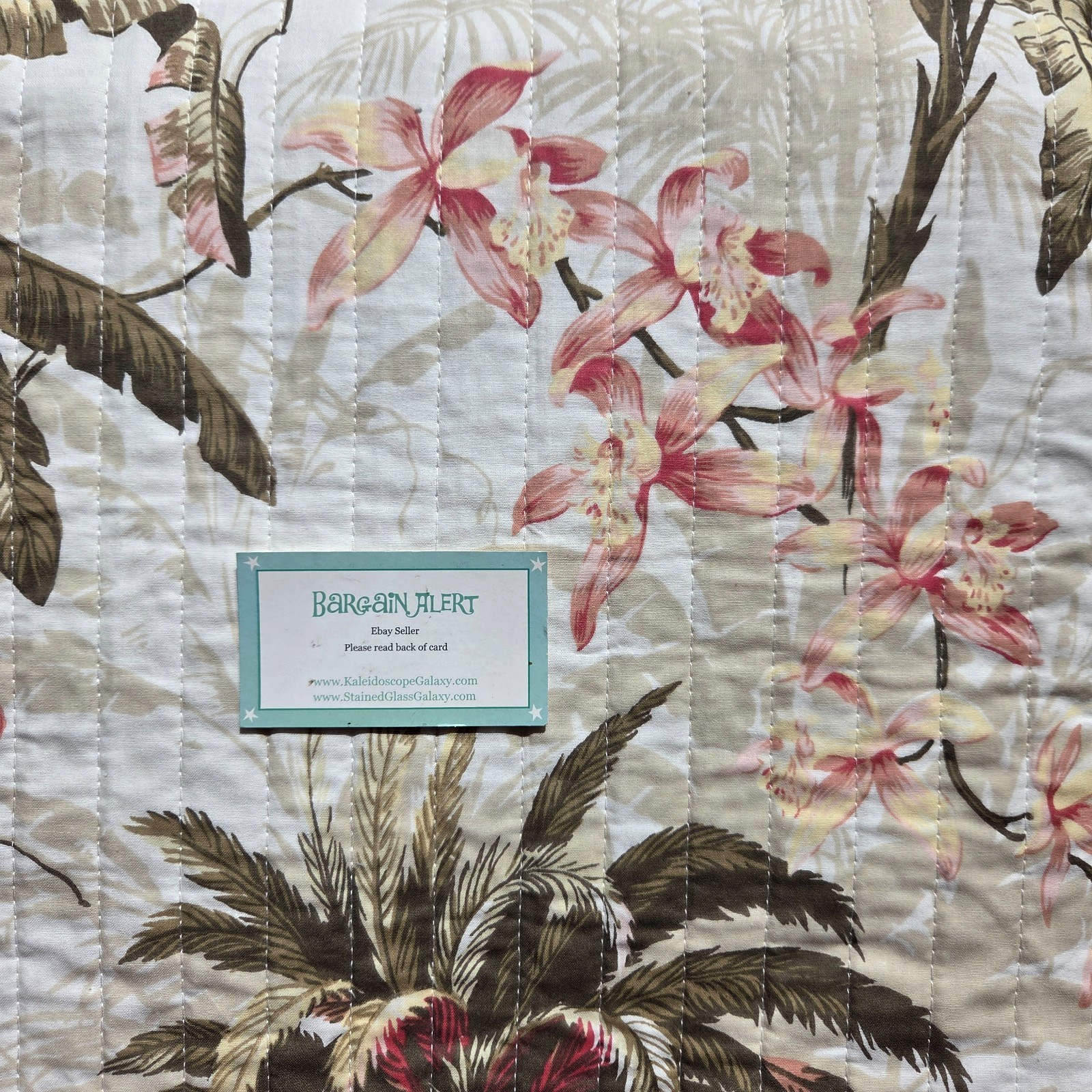 Tommy Bahama Bonny Cove 3pc KING QUILT & SHAMS Palm Trees Tropical Beach Ocean