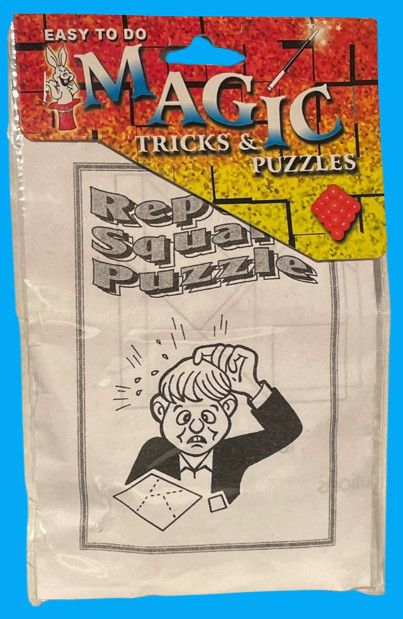 REPEAT SQUARE PUZZLE MAGIC TRICK Close Up Plastic Brain Teaser Funny Toy Gift