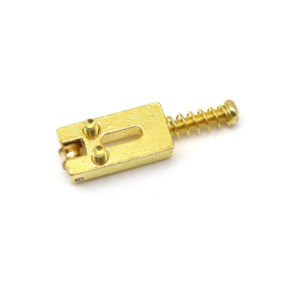 6x Guitar Tremolo/Fixed Hardtail Roller Bridge Saddle w/Decorative Surface Gold