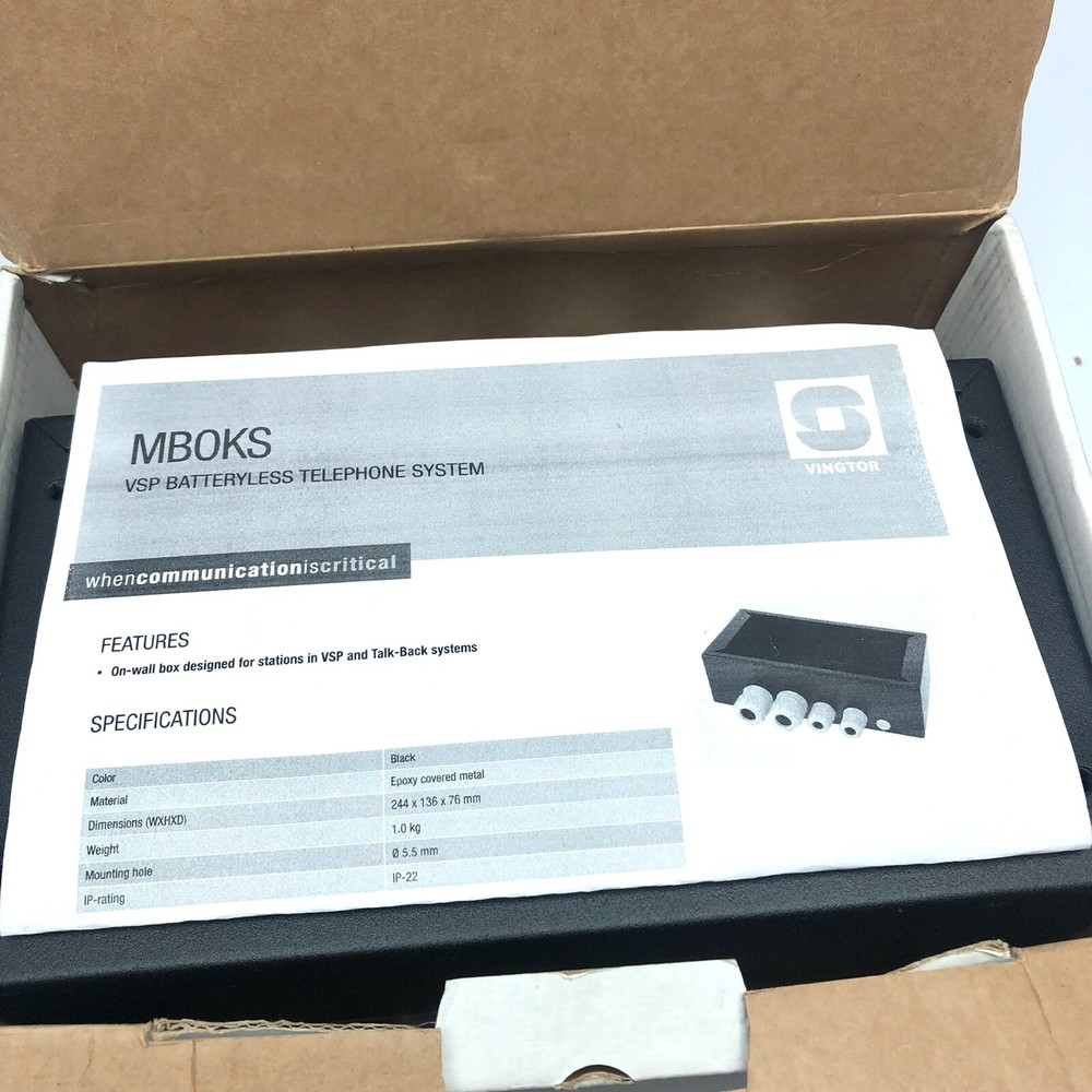 VINGTOR  VSP BATTERYLESS BATTERY TELEPHONE SYSTEM