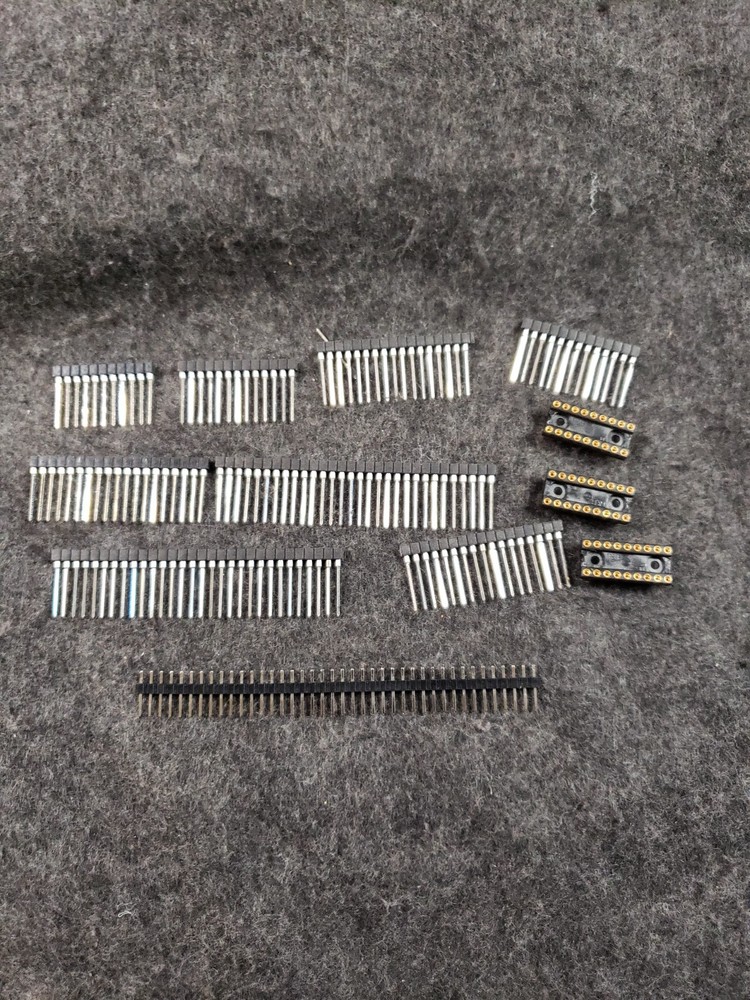 12Pcs Single Row Machined pin sockets, chip sockets, pin header ..........(SB5)