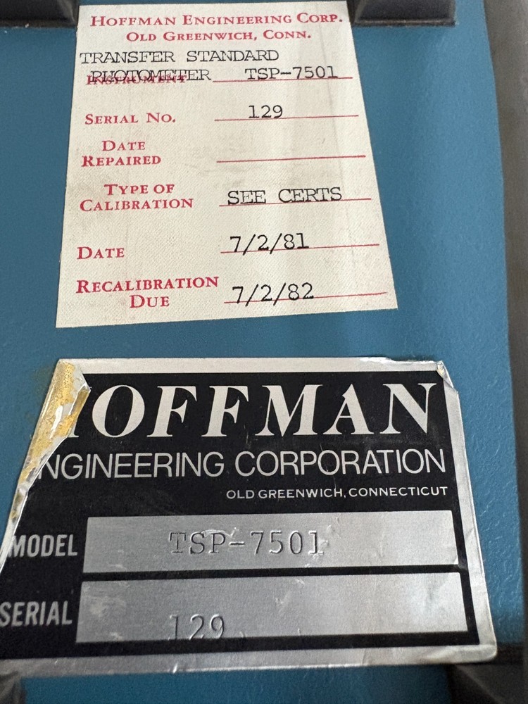 HOFFMAN PHOTOMETER TSP-7501